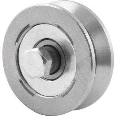 Imagem de Roldana Para Portão 2 Tipo V Em Aço Polido Vonder