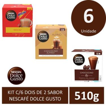 Imagem de Kit c/6 Dois De Sabor Dolce Gusto 510g - NESCAFE DOLCE GUSTO 