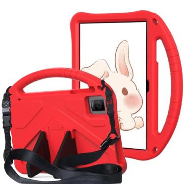 Imagem de QYiiD Capa infantil para tablet T-Mobile Revvl Tab 2 2025 de 10,1 polegadas, capa protetora de EVA infantil à prova de choque com alça de suporte, alça de ombro, suporte para tablet Revvl Tab 2