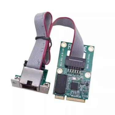 Imagem de chenyang Adaptador de rede sem fios Mini PCI-E para RJ45, adaptador de placa de rede Gigabit Ethernet de 2,5 G para Win XP/7/8/10/Linux/Vista/MacOS