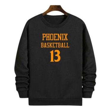 Imagem de Blusa Moletom Gola Basquete Phoenix Basketball Número 13 - Loja Click 