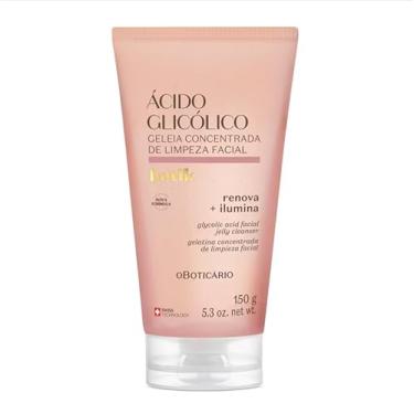 Imagem de O Boticário Geleia Concentrada de Limpeza Facial com Ácido Glicólico, Renova e Ilumina, para Pele Adulta, Tecnologia Suíça, 150g