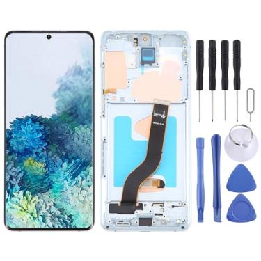 Imagem de Hiregolish Peças de reparo de tela, para Samsung Galaxy S20+ 4G/5G SM-G985/986 digitalizador de tela LCD OLED de 6,7 polegadas, conjunto completo com moldura, conjunto de substituição de tela com kits