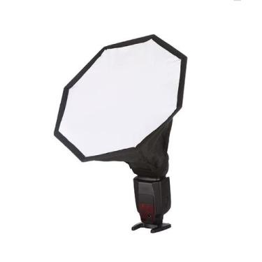 Imagem de Mini Difusor Softbox Octagonal Flash 20cm Dobrável + Bolsa - lumen