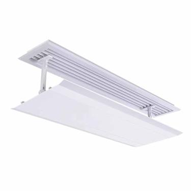 Imagem de Defletor de ventilação CA ajustável, para-brisa de 150 cm para ar condicionado central, controle de fluxo de ar universal para uso doméstico, escritório e comercial, otimiza a eficiência de