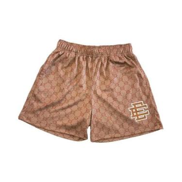 Imagem de Shorts De Malha Casuais De Verão Para Homens, Calças De Fitness Básica