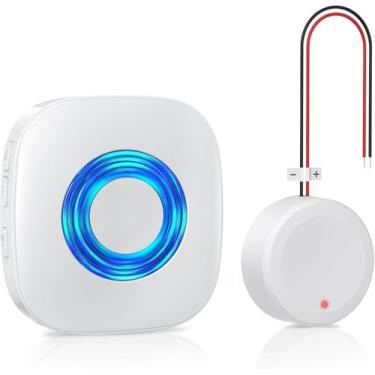 Imagem de Campainha sem fio para campainha de vídeo Blink (1ª geração)/(2ª geração)/campainha com fio/botão com fio com transmissor (branco)