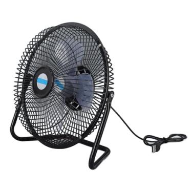 Imagem de KIMISS Ventilador Alimentado por Painel Solar de 10 W – Ventilador Portátil USB de 8 Polegadas para Camping, Atividades Ao Ar Livre e Casas de Animais de Estimação – Carregador Solar Leve e