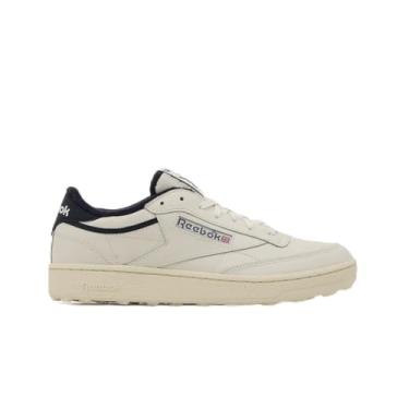 Imagem de Reebok Tênis masculino de cano baixo, Chalk Vintage Chalk Vector Navy, 38
