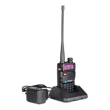 Imagem de Rádio Comunicador Ht Dual Band  Uv-5r Fm Fone Airsoft