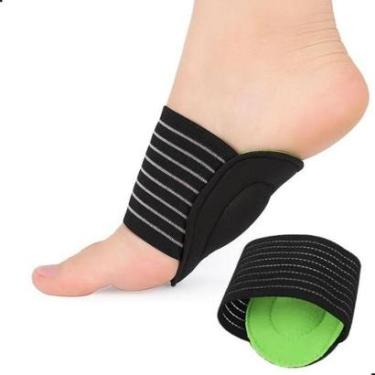 Imagem de Par Palmilha Ortopédica Arco Plantar Apoio Almofadas Absorve Impacto Suporte Anatômico-Unissex