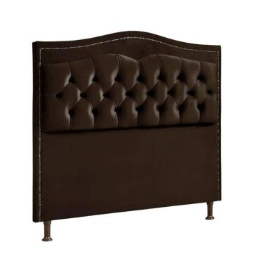 Imagem de Cabeceira Estofada Holanda 0,90 Solteiro 2.0 Shop Das Cabeceiras Marrom Chocolate