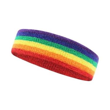 Imagem de Faixa De Suor Unissex Em Tecido Atoalhado Para Tênis, Corrida, Basquet