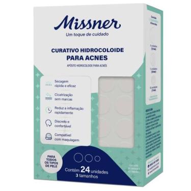 Imagem de Curativo Hidrocoloide Para Acnes Com 24 Unidades Missner