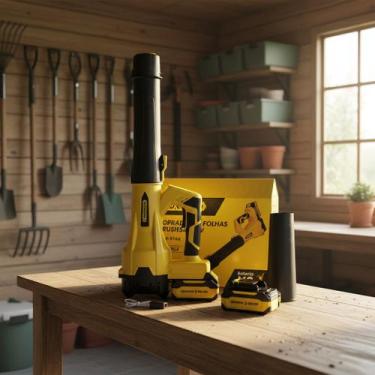 Imagem de Soprador Profissional Bateria 3000mah 21v 2 Usb C 600w Forte - RR CASA