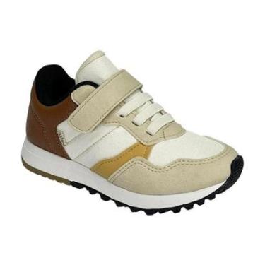 Imagem de Tênis Klin Infantil Walk Mini 216132 Off White/Caramelo/Ocre-Unissex