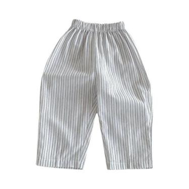 Imagem de Calças Harem Para Crianças, Finas E Soltas, Com Estampa Casual Para Me