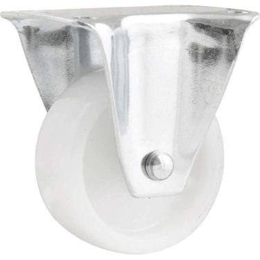 Imagem de Rodízio Fixo Industrial Leve 2", de Nylon, Branco, Vonder