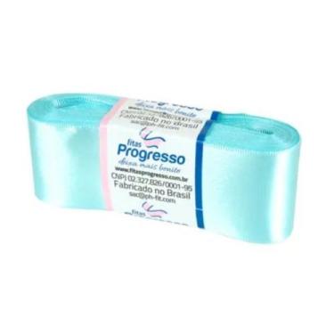 Imagem de Fita de Cetim Progresso 38mm nº9 - 10m Cor 247 Azul Turquesa - 01 unid