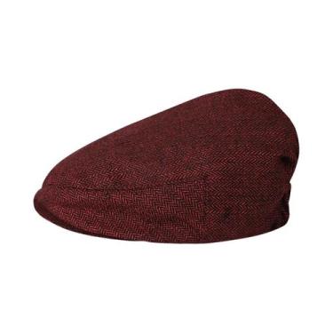 Imagem de Boné Infantil Masculino De Inverno Quente Com Estampa Espinha De Peixe