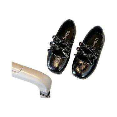 Imagem de Sapatos De Couro Para Meninas 2024, Estilo Princesa De Outono, Sola Ma