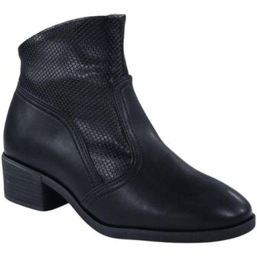 Imagem de Beira Rio Bota Napa Preto Feminina Estilo Moderno -, Preto, 37