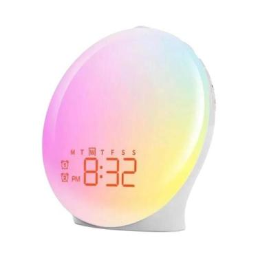 Imagem de Despertador Com Luz Para Dorminhocos Profundos, Rádio FM, Luz Noturna 