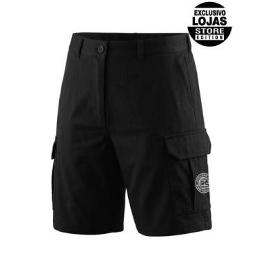 Imagem de (LANÇAMENTO) Bermuda Cyclone Hibrida Stretch Cargo Termo Logo, Preto, 