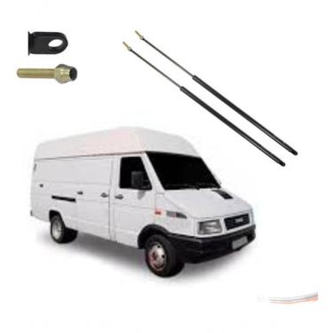 Imagem de Par Amortecedores de Mola a Gás da Tampa Traseira Daily G1 97 a 07 Iveco 1997 a 2007 com Curso 225MM 30KGF Amortex