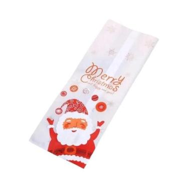 Imagem de Sacolas Transparentes Para Doces De Natal 10-100 Unidades Sacolas Plás