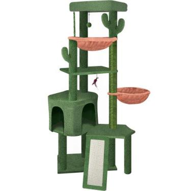Imagem de Árbol para Gatos Wang Xin de Cuatro Niveles Grande con Condominio y Ha
