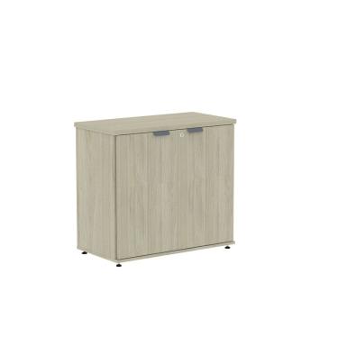 Imagem de Armário Baixo para Escritório P25 com 2 Portas Castanheira Natural