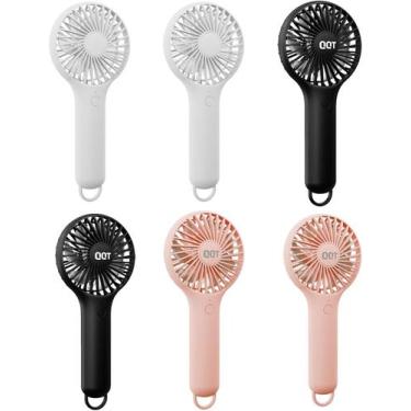 Imagem de Ventilador portátil QQT Mini Personal Cooler de 3 velocidades USB reca