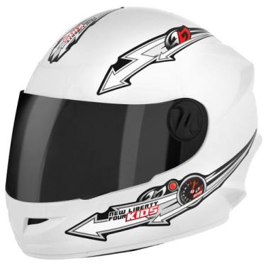 Imagem de Capacete Fechado Infantil Pro Tork Liberty Four Kids Solid Viseira Fum