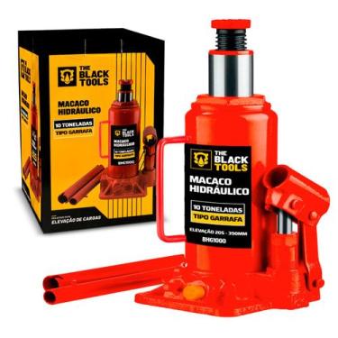 Imagem de Macaco Hidráulico Tipo Garrafa 10 Toneladas Para Carro The Black Tools