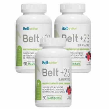 Imagem de 3x Belt+23 Bariatric Plus Mastigável- Frutas Vermelhas - Belt Nutritio