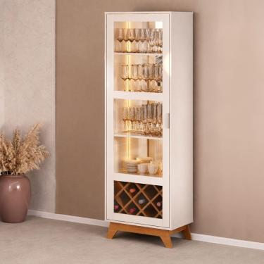 Imagem de Cristaleira 1 Porta de Vidro LED Mirage Artely