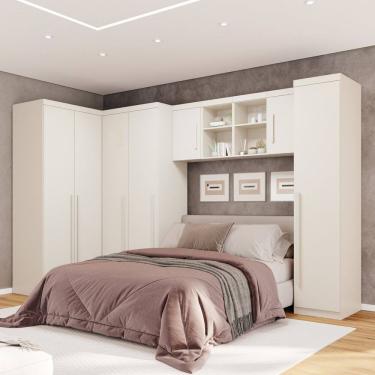 Imagem de Guarda-roupa Modulado 4 Peças 7 Portas 3 Gavetas Texas Off White Arenas