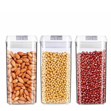 Imagem de Kit 3 Potes 1200ml Ácrilico Herméticos Multiuso TRC0908 - TOP RIO