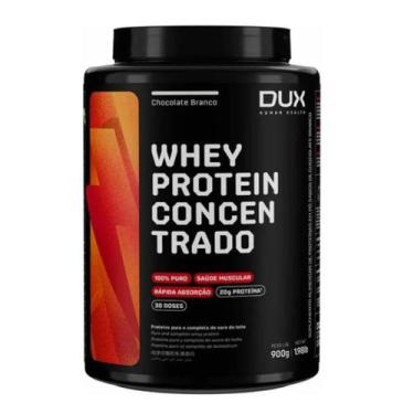Imagem de Whey Protein Concentrado Dux Nutrition Pote 900g Sabor Chocolate Branc