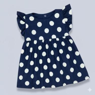 Imagem de Vestido para Bebê de Verão Estampado Confortável e Leve Tamanho:0-3mCo
