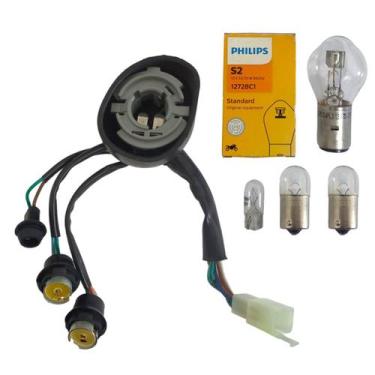 Imagem de Soquete Farol Phoenix 50 Gold 2011 á 2019 + Lampadas - TRILHA