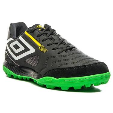 Imagem de Chuteira Society Umbro Pro 5 Bump Club BRfutsal U01fb00210, Preto verd