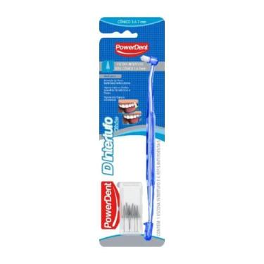 Imagem de Escova dental powerdent intertufo cônica 3mm a 7mm com 6 refis - no-br