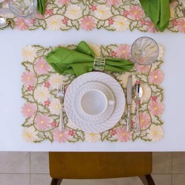 Imagem de Kit Lugar Americano Requinte Luxe 02 Peças Argivai - Flores