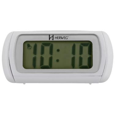 Imagem de Despertador Digital Quartzo Herweg 2916 021 Branco