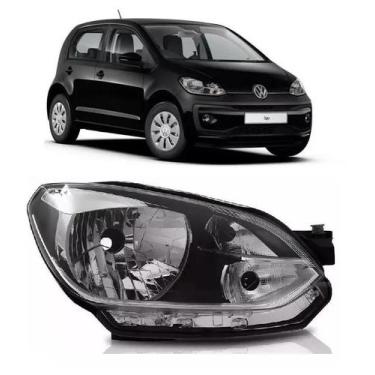 Imagem de Farol Preto Filete Cromado VW UP 2014 2015 2016 Direito - PhD