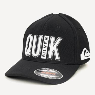 Imagem de Boné Quiksilver Aba Curva Emb Quik Outdoor SM26 Preto, Preto, P
