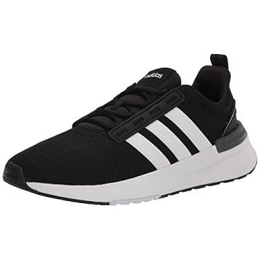 Imagem de adidas Tênis de corrida masculino Racer Tr21, Preto/branco/preto, 39