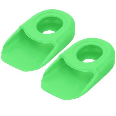 Imagem de Protetor de bota de pedivela de bicicleta, capa de pedivela fácil de instalar com resina de silicone elástica resistente a rasgos para bicicleta para proteger pedivelas(verde)